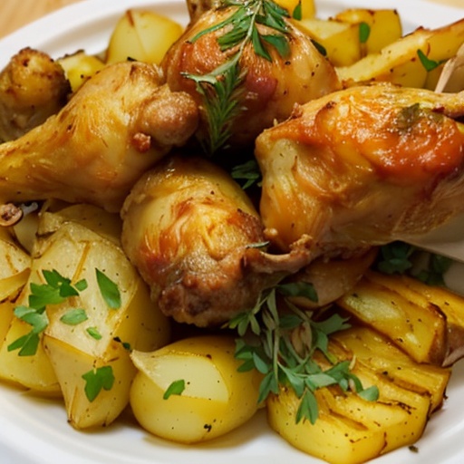 Картофель с курицей в рукаве для запекания