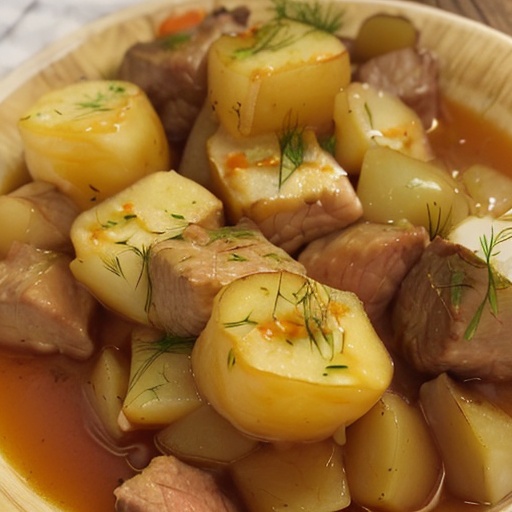 Тушёная картошка с мясом на сковороде или в кастрюле